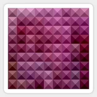 Byzantium Purple Abstract Low Polygon Background Sticker